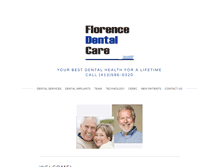 Tablet Screenshot of florencedental.com